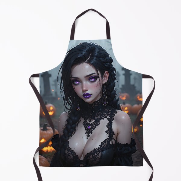 Item preview, Hot Halloween Anime Babe Goth Mommy Waifu Woman designed and sold by Your New Fixation.