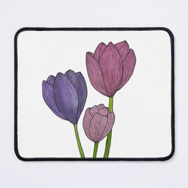 Item preview, Three Tulips designed and sold by Lisa Neuman Watercolors.
