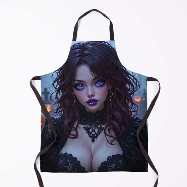 Item preview, Hot Halloween Anime Babe Goth Mommy Waifu Woman designed and sold by Your New Fixation.