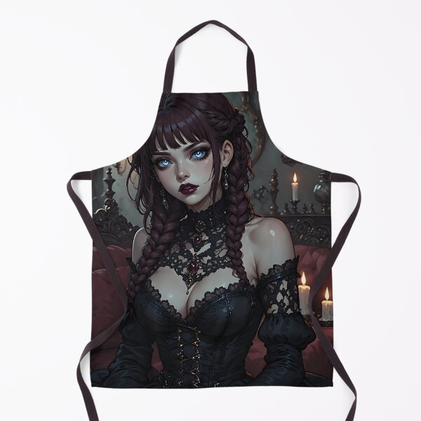 Item preview, Hot Halloween Anime Babe Goth Mommy Waifu Woman designed and sold by Your New Fixation.