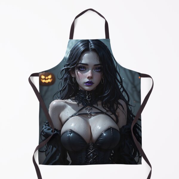 Item preview, Hot Halloween Anime Babe Goth Mommy Waifu Woman designed and sold by Your New Fixation.