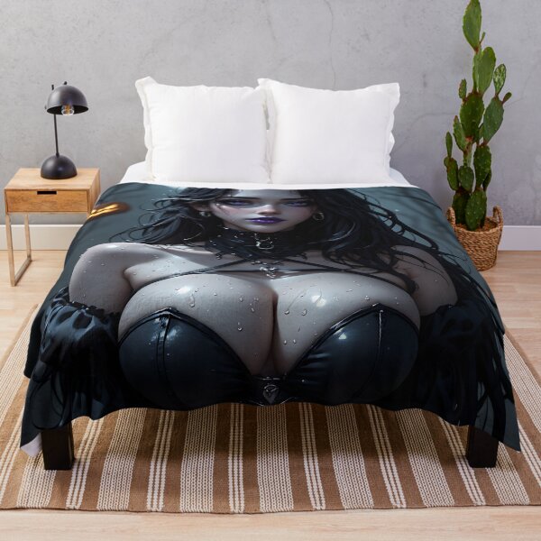 Item preview, Hot Halloween Anime Babe Goth Mommy Waifu Woman designed and sold by Your New Fixation.