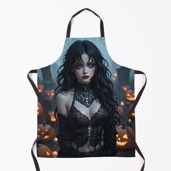 Item preview, Hot Halloween Anime Babe Goth Mommy Waifu Woman designed and sold by Your New Fixation.