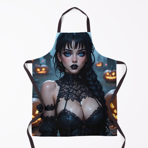 Item preview, Hot Halloween Anime Babe Goth Mommy Waifu Woman designed and sold by Your New Fixation.