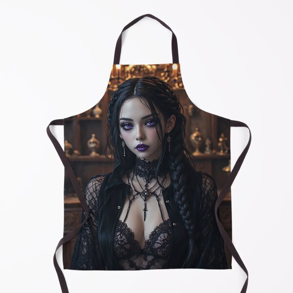 Item preview, Hot Halloween Anime Babe Goth Mommy Waifu Woman designed and sold by Your New Fixation.