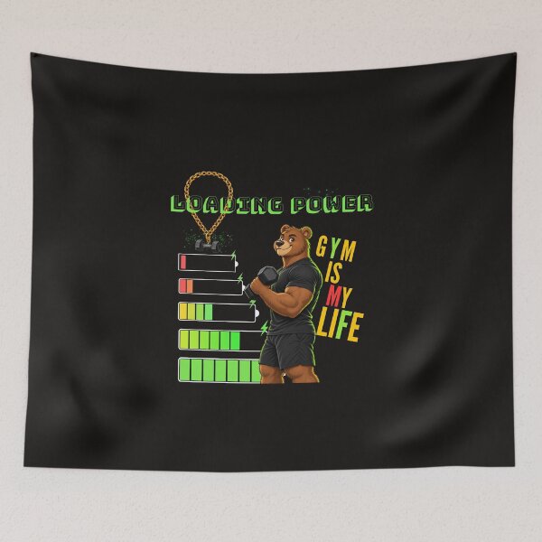 Item preview, Gym Is My Life Bear T-Shirt designed and sold by Ibrahimsaeed27.