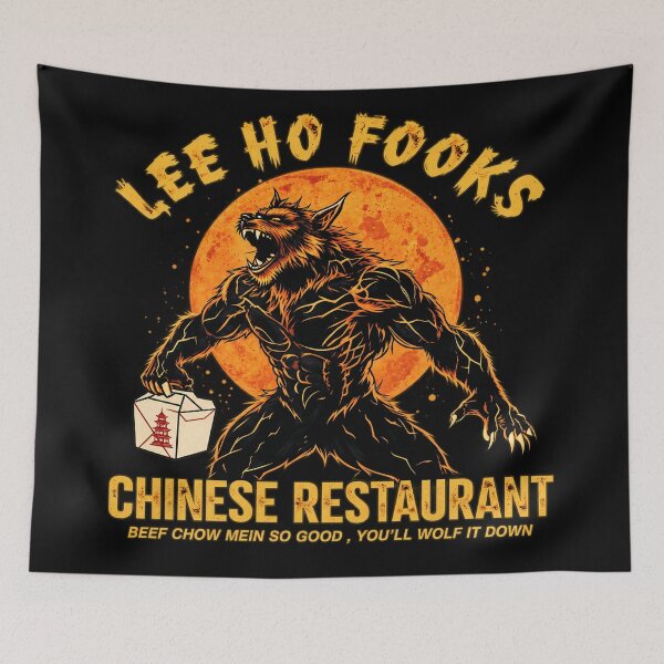 Item preview, Werewolf Chinese Restaurant Poster designed and sold by lockyrollflu.