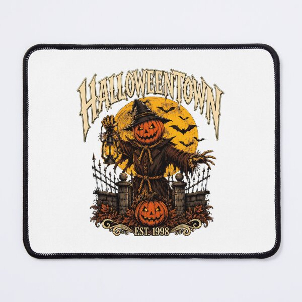 Item preview, Halloween Town Pumpkin Scarecrow Jack O Lantern Haunted Cemetery Vintage designed and sold by BuncoHearas.