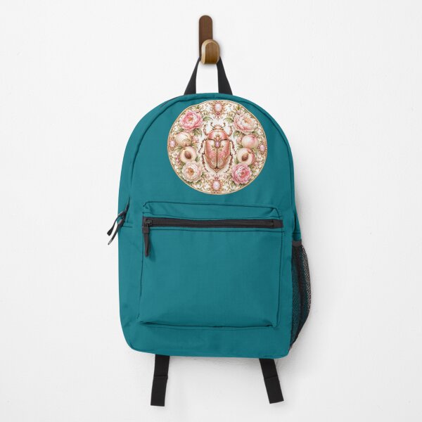 Item preview, Peach Jewel Beetle – Art Nouveau Botanical Garden designed and sold by sunbowjp stadio.