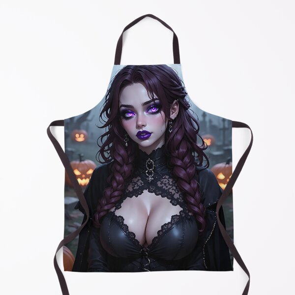 Item preview, Hot Halloween Anime Babe Goth Mommy Waifu Woman designed and sold by Your New Fixation.