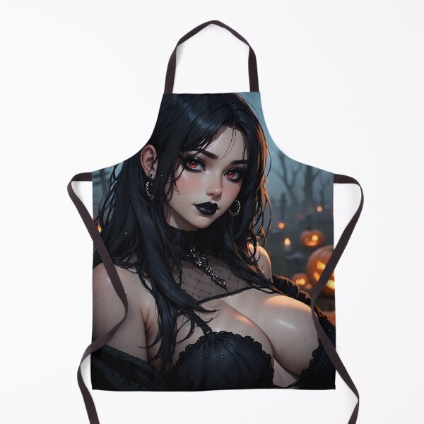 Item preview, Hot Halloween Anime Babe Goth Mommy Waifu Woman designed and sold by Your New Fixation.