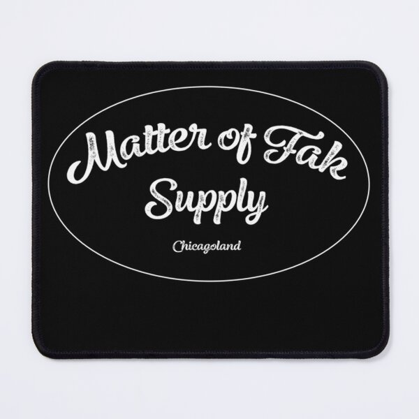 Item preview, White Cursive Oval Chicagoland Store Supply designed and sold by PeterCanaleh.