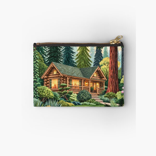 Item preview, Outdoorsy Cabin Cozy in a Lush Forest Clearing designed and sold by scicilysimonee.