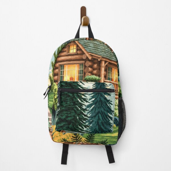 Item preview, Outdoorsy Cabin Cozy in a Lush Forest Clearing designed and sold by scicilysimonee.