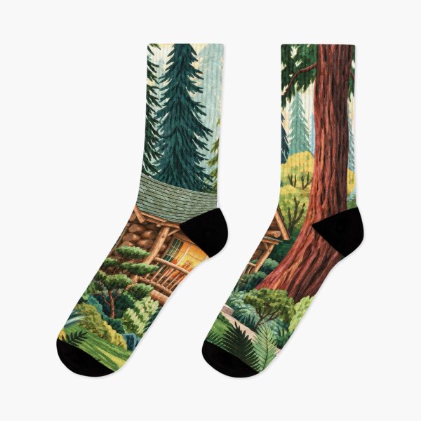 Item preview, Outdoorsy Cabin Cozy in a Lush Forest Clearing designed and sold by scicilysimonee.