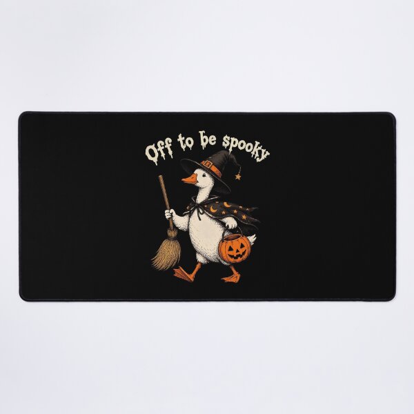 Item preview, Spooky Halloween Duck Witch Pumpkin Broom Cute Vintage Halloween designed and sold by BuncoHearas.