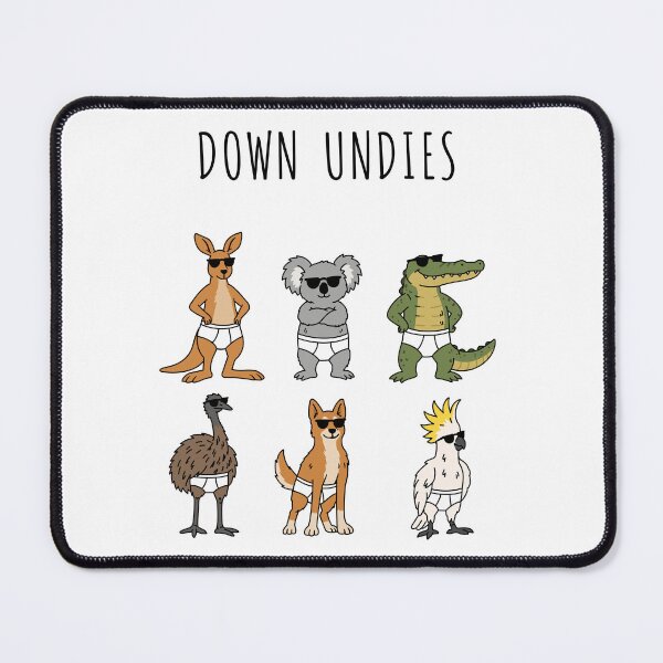 Item preview, Funny Australian animals down undies – Down under pun design designed and sold by messy-nessie.
