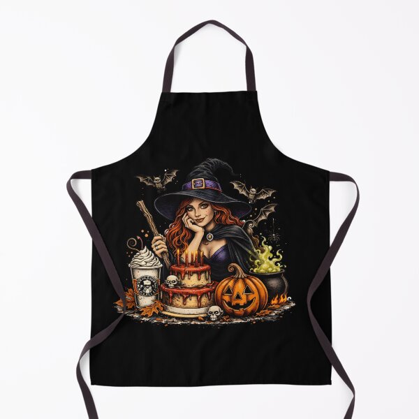 Item preview, Witch Baking Birthday Cake Spooky Magic Gift designed and sold by RoyesButler.