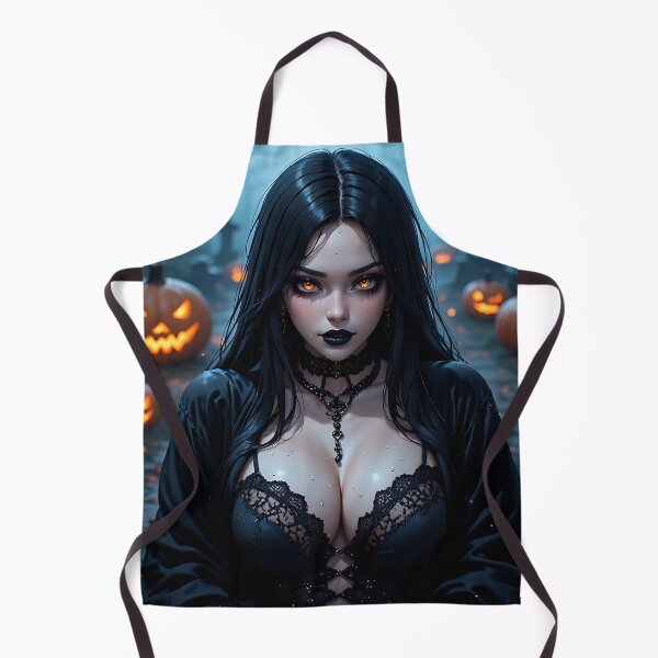 Item preview, Hot Halloween Anime Babe Goth Mommy Waifu Woman designed and sold by Your New Fixation.