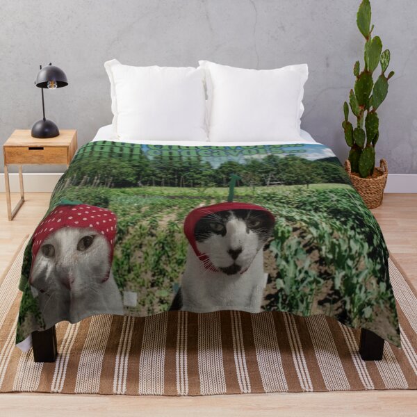 Item preview, Fruitful Endeavors Strawberry Cats - Funny Vintage Cottagecore Meme designed and sold by BrontesWhimsyStore.