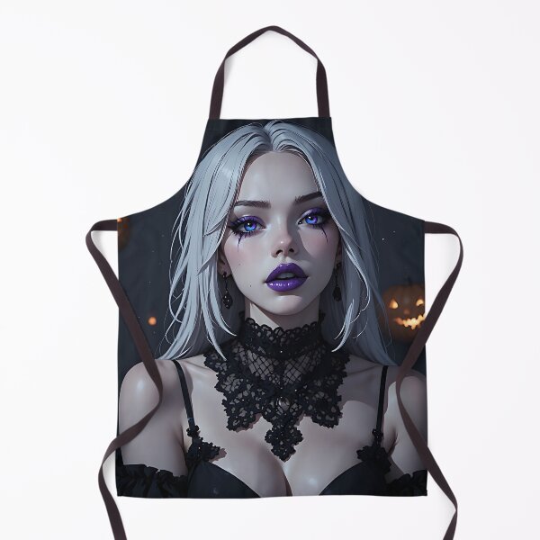Item preview, Hot Halloween Anime Babe Goth Mommy Waifu Woman designed and sold by Your New Fixation.