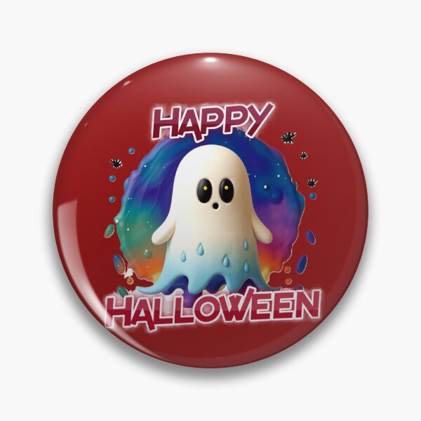 Item preview, happy halloween typographic ghost design colorful typographic ghost  designed and sold by SmashingDeals.