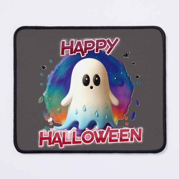 Item preview, happy halloween typographic ghost design colorful typographic ghost designed and sold by SmashingDeals.