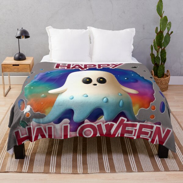 Item preview, happy halloween typographic ghost design colorful typographic ghost  designed and sold by SmashingDeals.