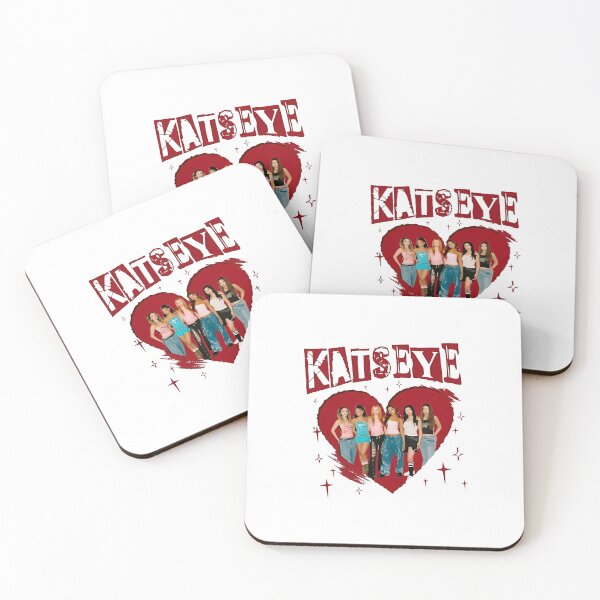 Item preview, KATSEYE Red Heart Group Portrait Graphic designed and sold by cubomtumeshop.