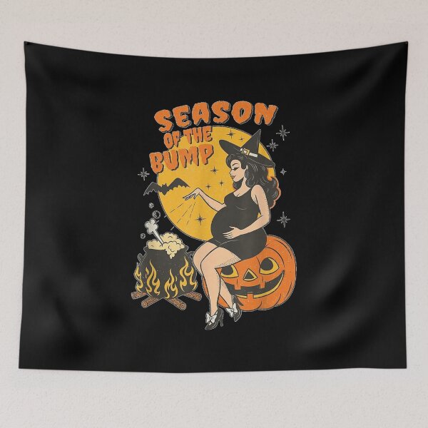 Item preview, Season of The Bump Halloween Pregnant Witch  designed and sold by DienesAngele.