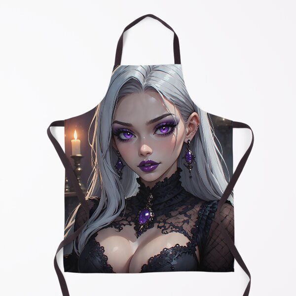 Item preview, Hot Halloween Anime Babe Goth Mommy Waifu Woman designed and sold by Your New Fixation.