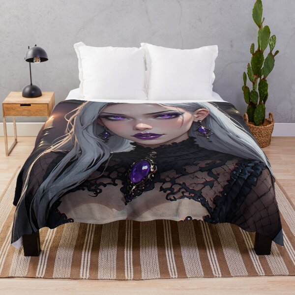Item preview, Hot Halloween Anime Babe Goth Mommy Waifu Woman designed and sold by Your New Fixation.