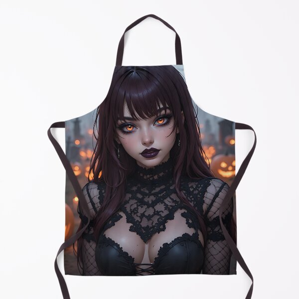 Item preview, Hot Halloween Anime Babe Goth Mommy Waifu Woman designed and sold by Your New Fixation.