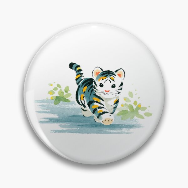 Artikelvorschau, Brushstroke Tiger - R2504 entworfen und verkauft von FlaskLab.