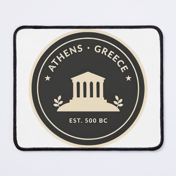 Item preview, Vintage Circular Badge Athens Greece Parthenon Crest Vector designed and sold by Shutter-Dragon.