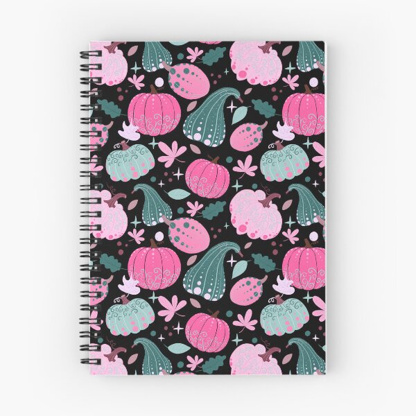 Item preview, Pink, black and green whimsical pumpkins designed and sold by Home Cyn Home.