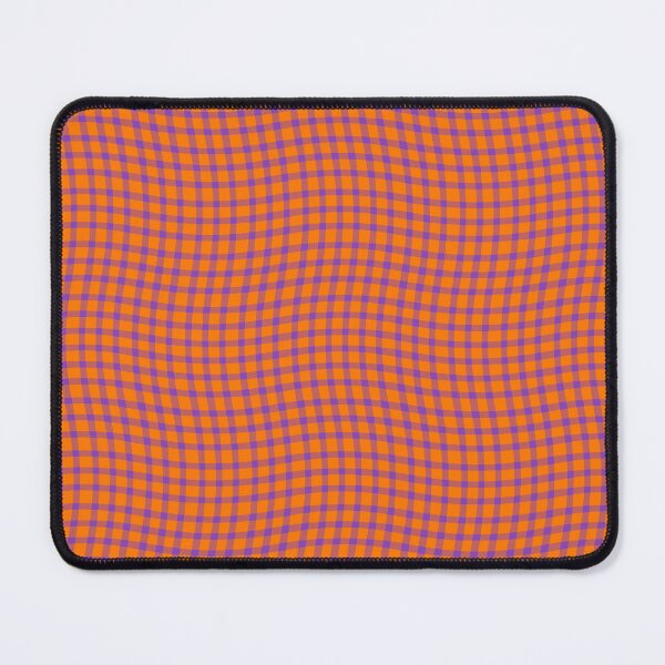 Item preview, Plaid Wavy Pattern Orange Purple designed and sold by ArtbyDebbieC.