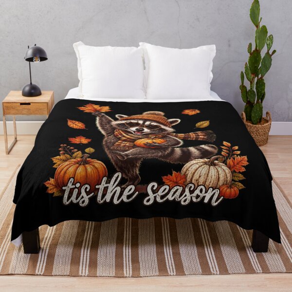 Item preview, Tis the Season Cute Raccoon Pumpkin Fall Autumn Halloween designed and sold by BuncoHearas.