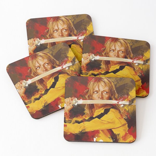 Item preview, Kill Bill, Uma Thurman, pintura al óleo, arte designed and sold by Vicky021.