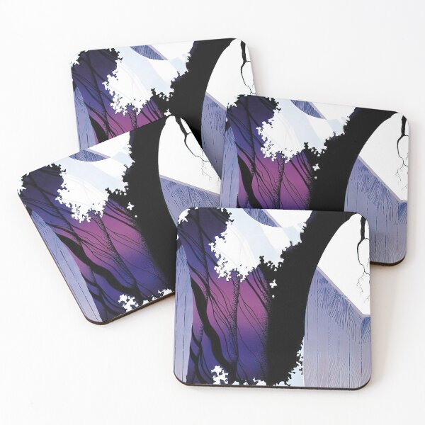 Item preview, Violet tree and barn designed and sold by EtherShadeArt.