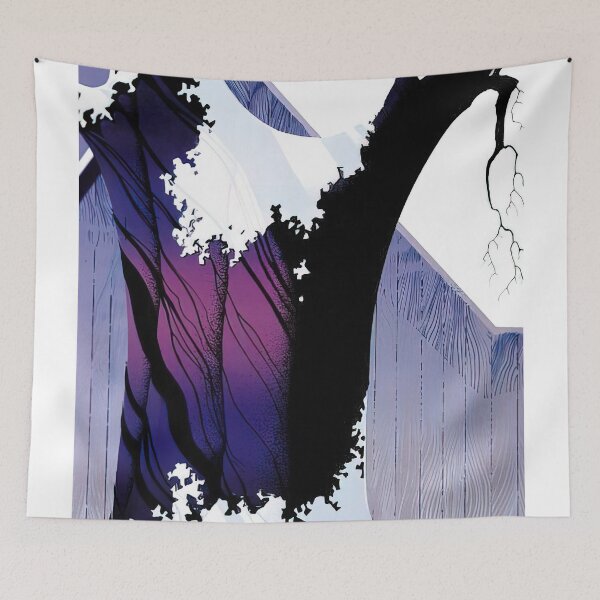Item preview, Violet tree and barn designed and sold by EtherShadeArt.