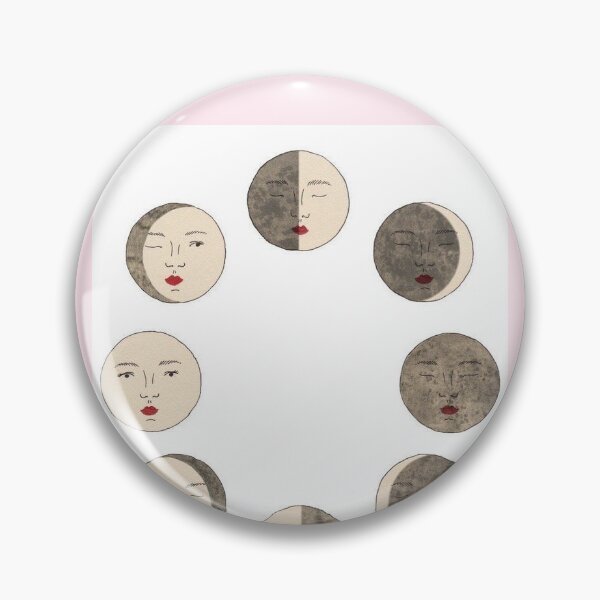 Item preview, Moon faces woman phases astrology designed and sold by ellmoswrld.