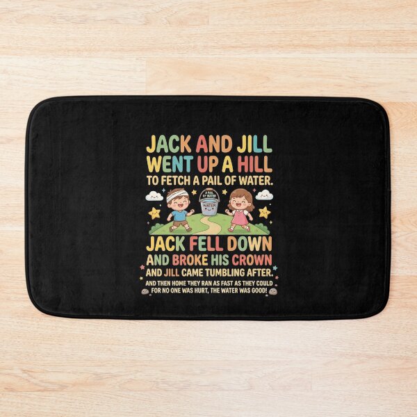 Item preview, Jack and Jill Went Up a Hill Nursery Rhyme Kids designed and sold by Flirt-Teez.