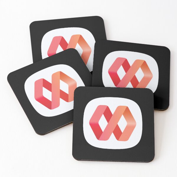 Item preview, Abstract Red Orange Ribbon Loop Modern Minimalist Logo Art designed and sold by cayangakyu.