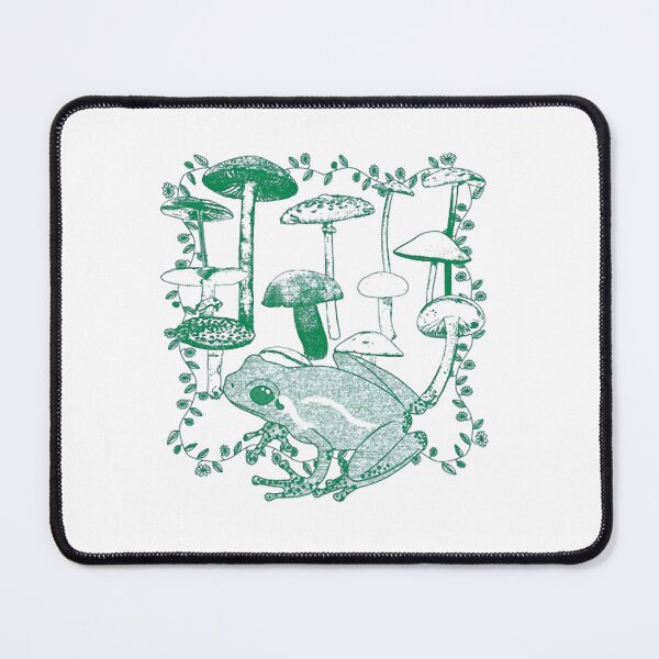 Item preview, Aesthetic Cottagecore Crying Frog Mushroom Forest Art designed and sold by CharlotLeclerc.