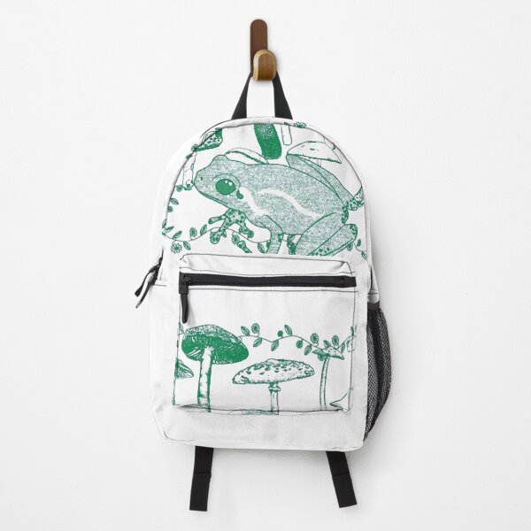 Item preview, Aesthetic Cottagecore Crying Frog Mushroom Forest Art designed and sold by CharlotLeclerc.