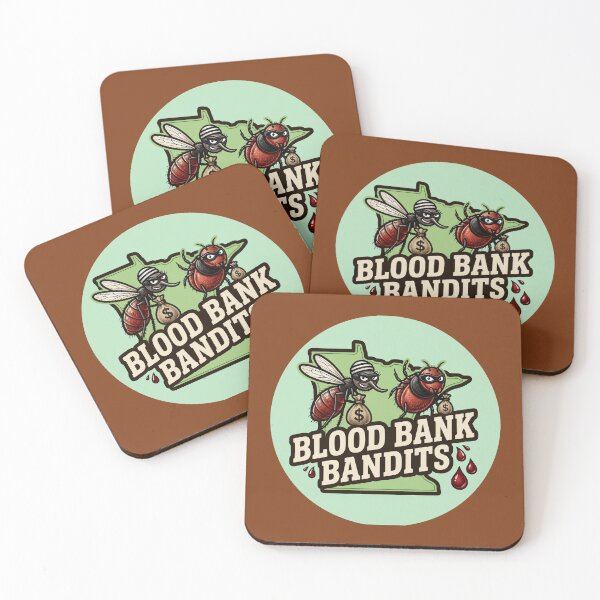 Item preview, Blood Bank Bandits – Minnesota Mosquito & Tick Humor designed and sold by FrozenFits.