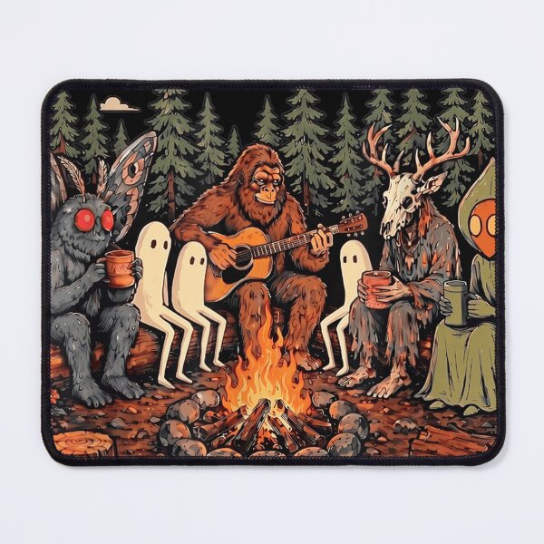 Item preview, Protect Our National Parks Mothman Bigfoot Cryptid Camping designed and sold by Sanchez-Cast.