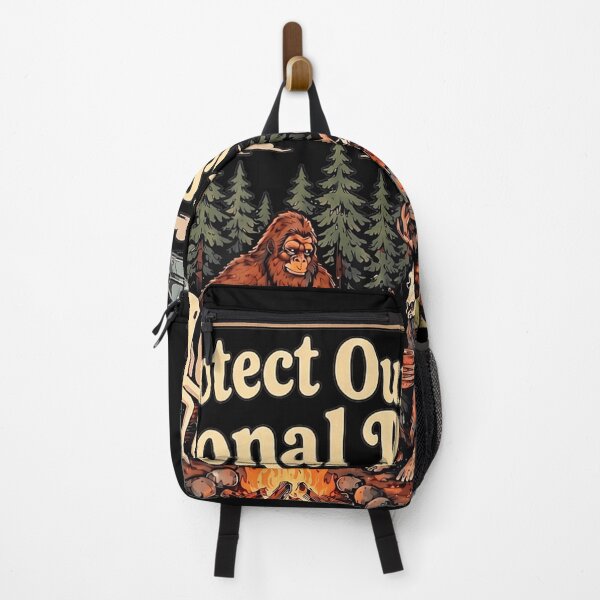 Item preview, Protect Our National Parks Mothman Bigfoot Cryptid Camping designed and sold by Sanchez-Cast.