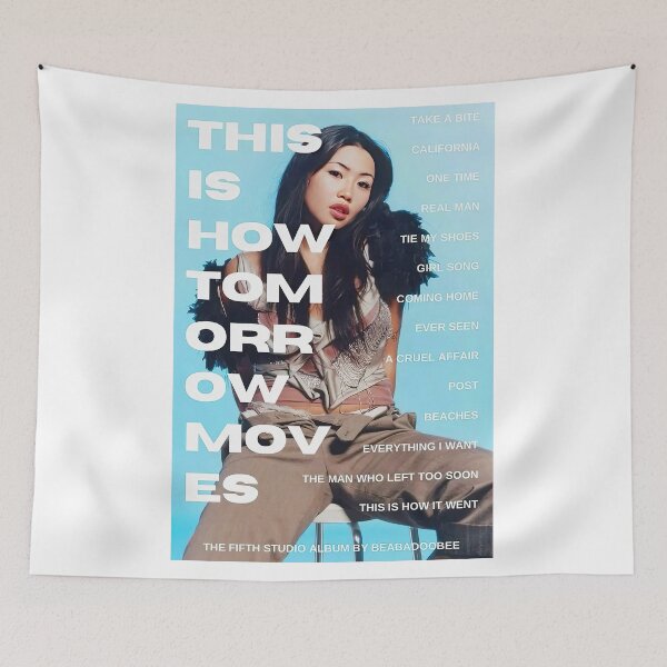 Item preview, This Is How Tomorrow Moves Album Cover Aesthetic Retro Typography designed and sold by samuelhadads.